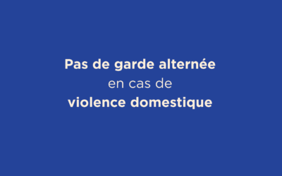 Signature de l’argumentaire sur la garde alternée