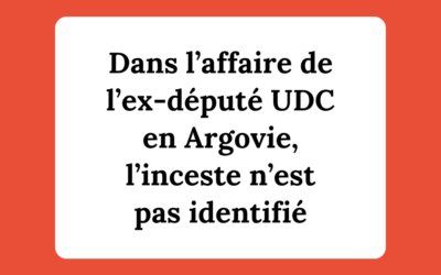 Commentaire sur le traitement médiatique de l’affaire de l’ex-député UDC d’Argovie